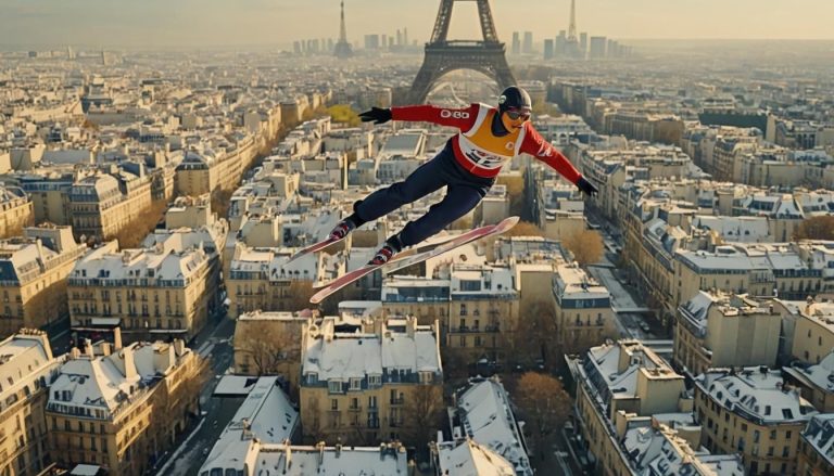 Découvrez le saut à ski à Paris : un sport aérien spectaculaire !