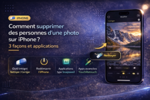 Comment supprimer des personnes d&rsquo;une photo sur iPhone ? 3 façons et applications